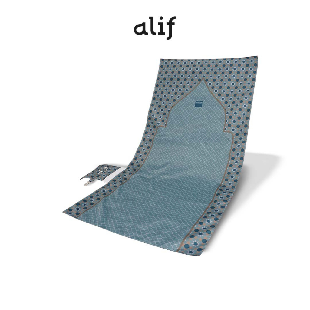 ALIF SAJADAH GENGGAM TRAVEL / SAKU / PORTABLE / WATERPROOF ( ALIF MODERN WEAR SJG-0181 )