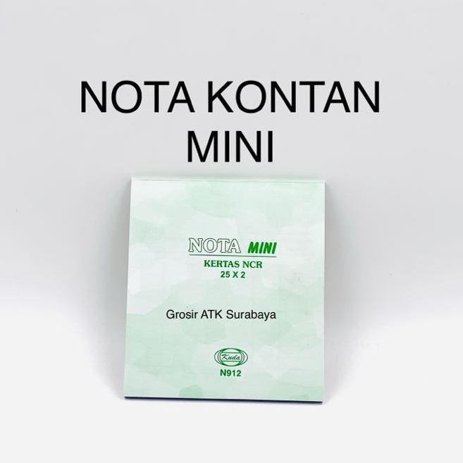 

( DAPAT 1 BUKU ) BUKU NOTA KONTAN KUDA MINI 2 Ply / 2 Rangkap Kuda 25 x 2 N912