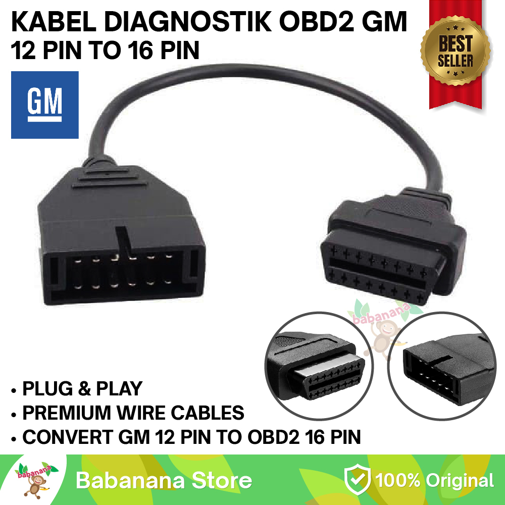 Kabel OBD2 Connector for GM 12 PIN to 16 PIN Adapter OBDII 12PIN 16PIN