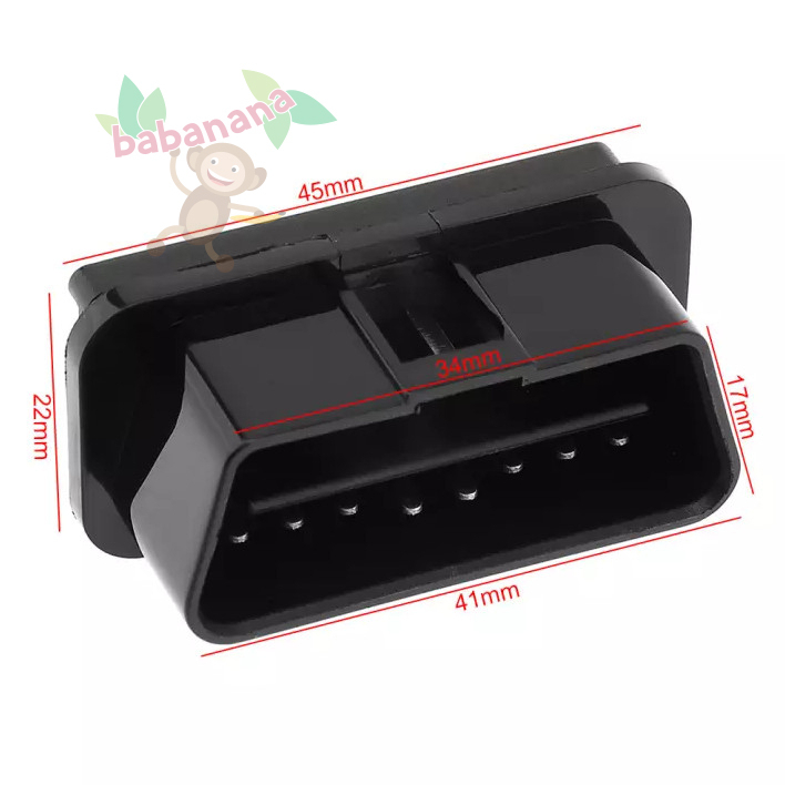 Housing konektor obd 16 pin male connector rumah car cable diagnostic