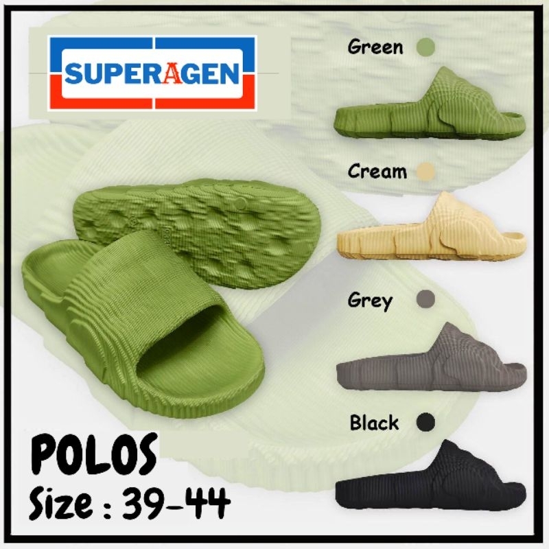 Sandal Slop Adilette Pria Polos Premium Quality (Bisa Cod)