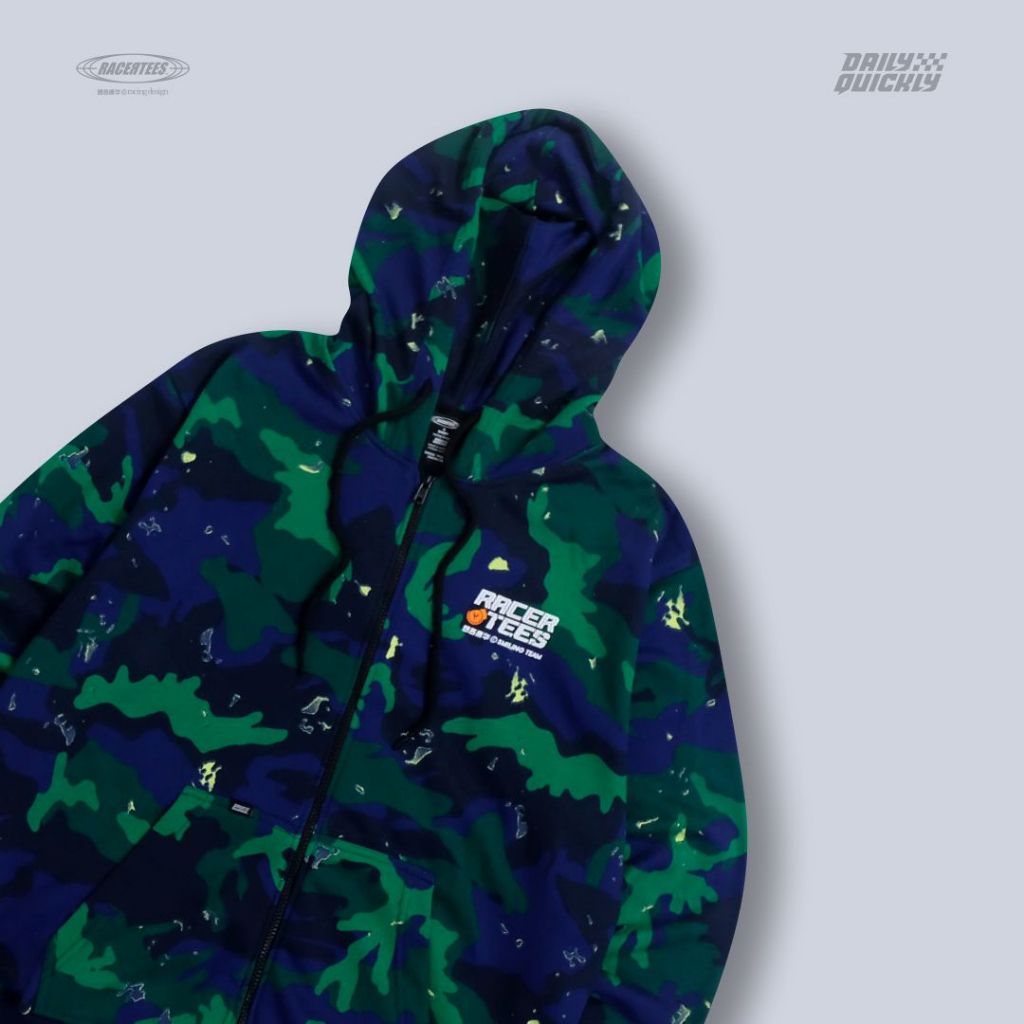 RACERTEES Jaket Zipper Light Camo JR.560