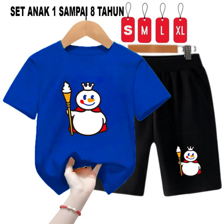 NOONA - setelan anak / 1 sampai 8 tahun / set anak murah berkualitas XUE-BIRU