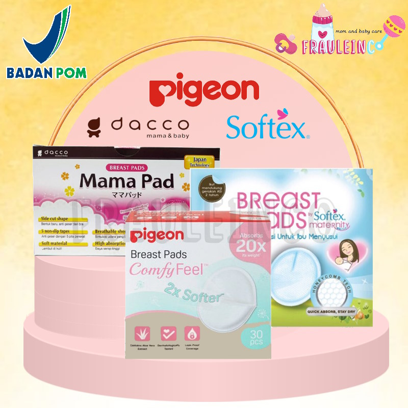 *FRAULEINCO* Pigeon Breast Pad Comfy Feel 30s 50s / Penyerap ASI / softex breastpad