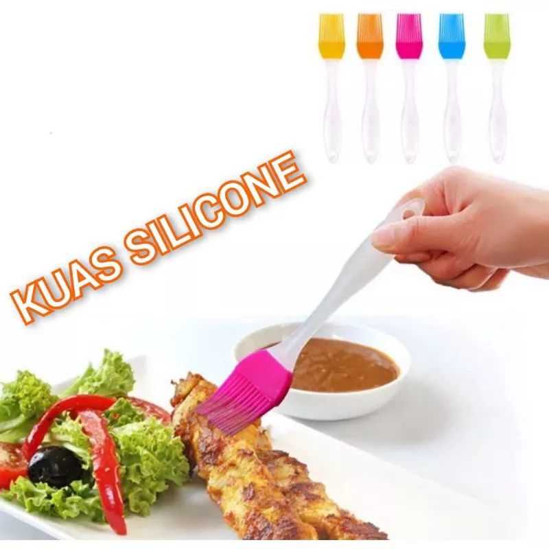 KUAS OLES MINYAK SILIKON KUAS MENTEGA KUAS BBQ KUAS OLES KUE SILIKON