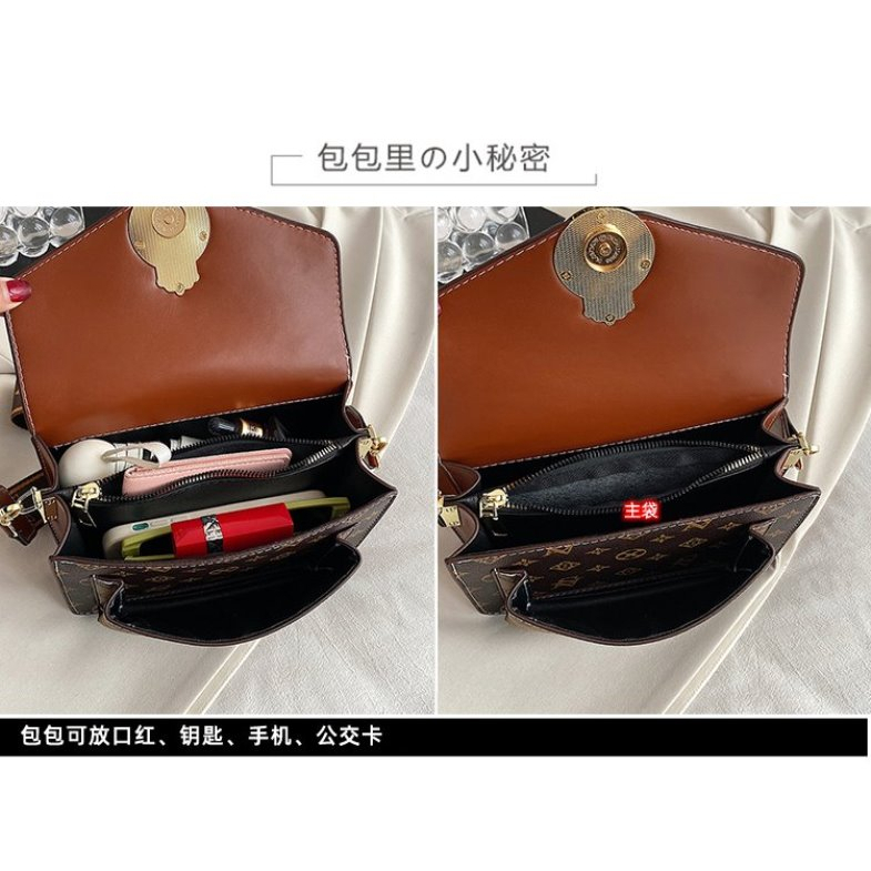 BJ67721 - WHITE/COFFEE - TAS JINJING HANDBAG SLEMPANG WANITA FASHION KOREA CHINA WANITA IMPORT MODIS ELEGAN TERMURAH TERLARIS TERBARU BAGSTORE JAKARTA TAS BATAM ZC7721