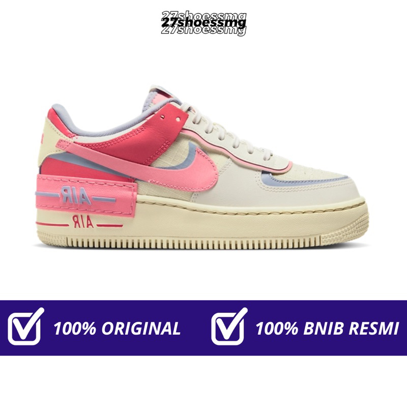 Nike Air Force 1 Shadow Sea Coral Indigo Haze 100% Original Resmi Nike