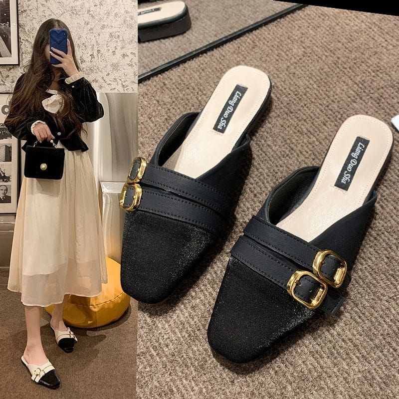 MYSTYLE Lydia Korea Design Flat Shoes Fashion Wanita Import