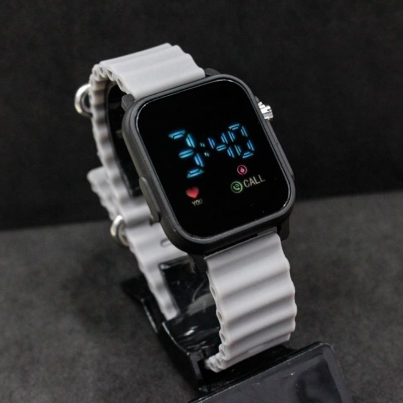 JAM TANGAN WANITA CEWEK LED WATCH Alpine LOOP Silikon /JAM PRIA WANITA LED JSS 3642