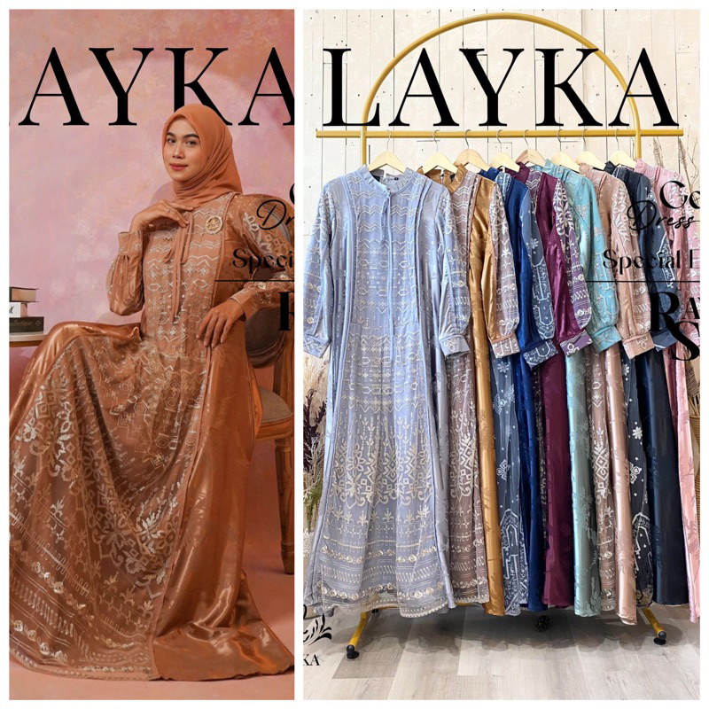 Geena Dress Gamis Layka Original Premium