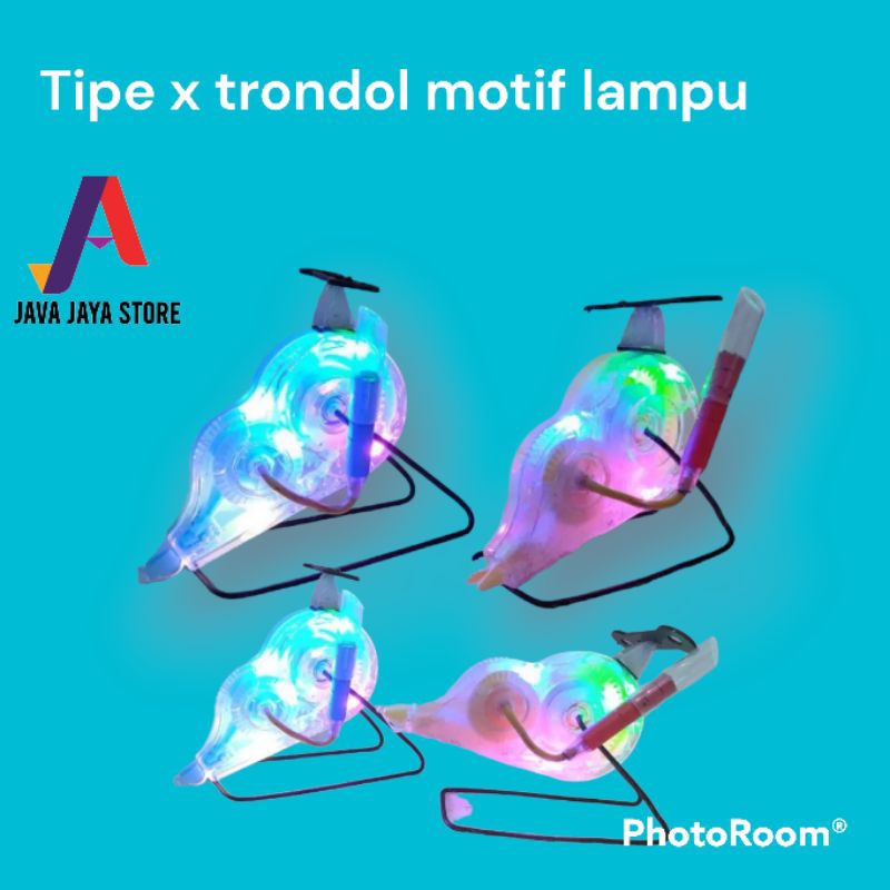 

Tipe x Trondol Tipe ex kertas Roll motif lampu