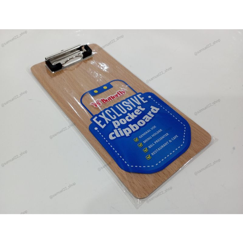 

Clipboard Pocket / Papan Jalan Saku Butterfly