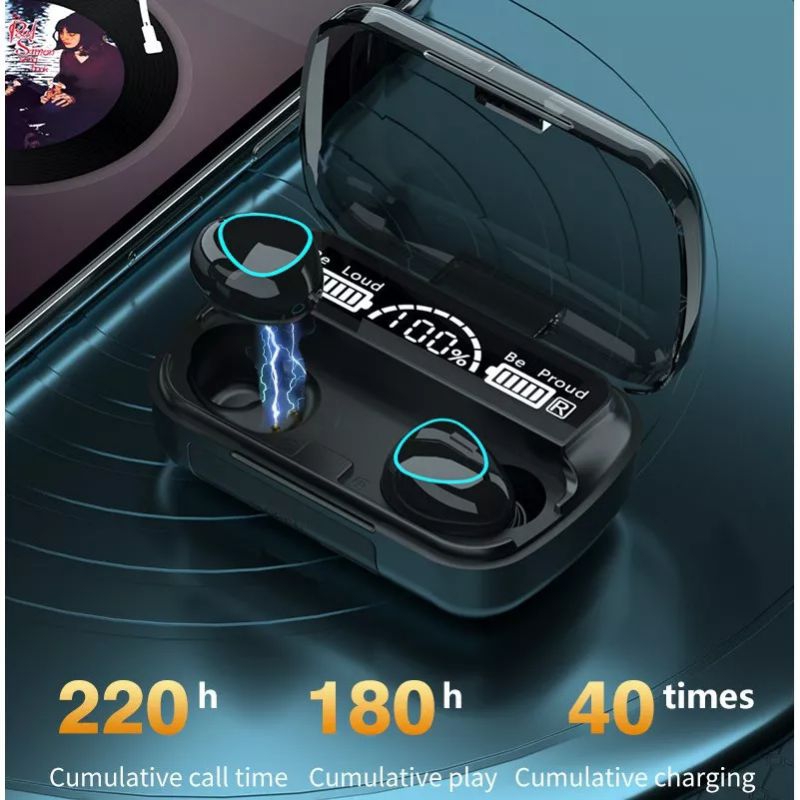 TWS M10 NEW Touch Sport Wireless Earphone Bluetooth Gaming