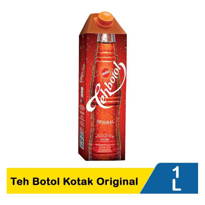 Teh Botol Kotak Original 1 L