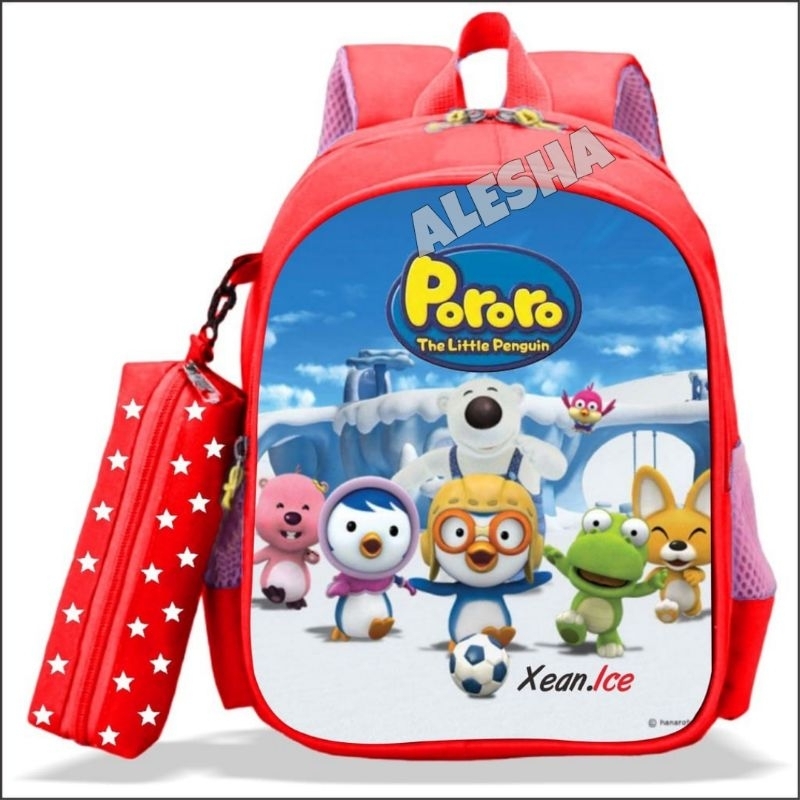 Tas Ransel Sekolah Anak PAUD TK  PREMIUM Karakter PORORO