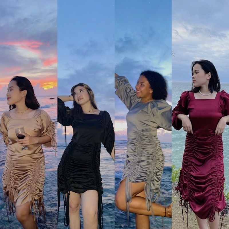 PL-GLAMOUR DRESS ORI BY ZISALLECTION // BLACK SIZE M