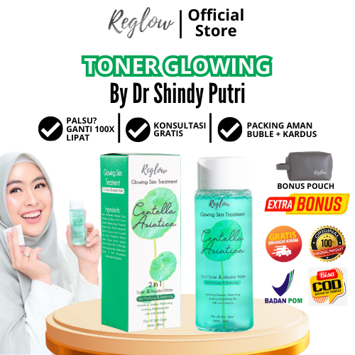 Toner Reglow Wajah Whitening Pembersih Muka Penghilang Flek Hitam Membandel Perawatan Kecantikan Ori