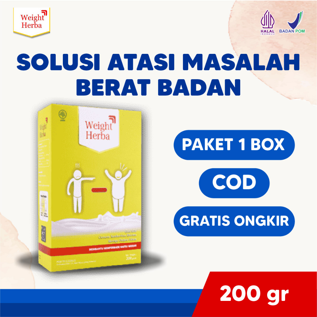 

Weight Herba Original Susu Etawa Bubuk Menambah Nafsu Makan & Tingkatkan Berat Badan Paket 1 Box Isi 200 gr