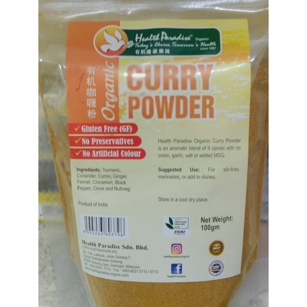 

Health Paradise Organic Curry Powder 100gr