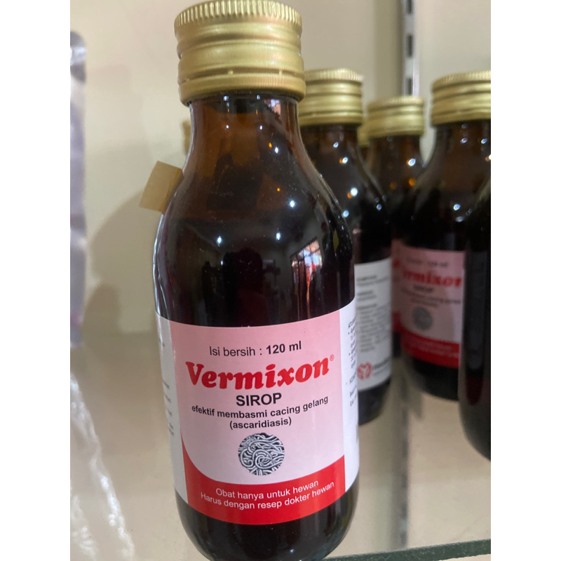 VERMIXON sirop 120ml obat cacing unggas produksi medion