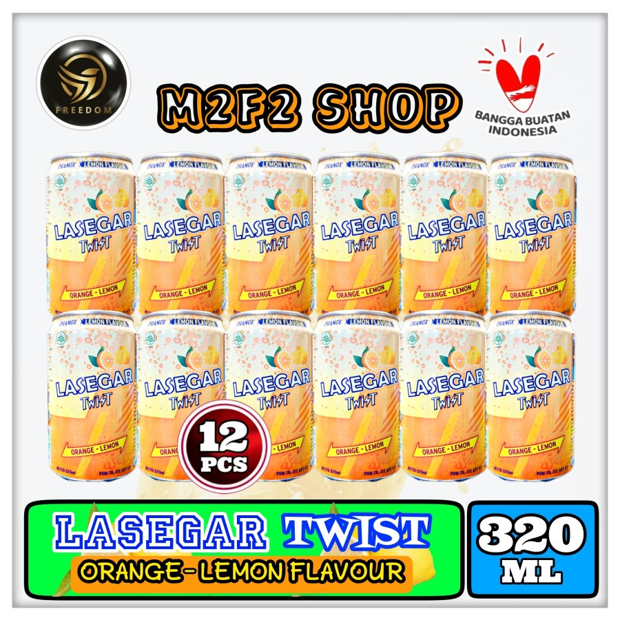 

LASEGAR Twist Minuman Penyegar Orange Lemon Kaleng - 320 ml (Kemasan 12 Pcs)