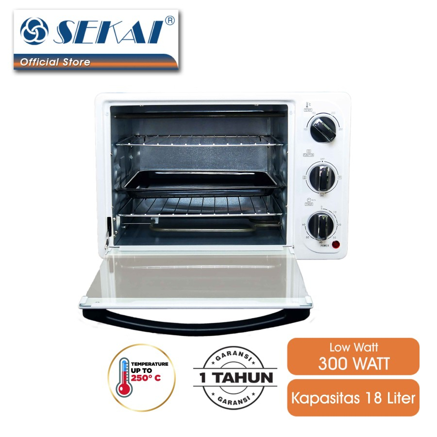 Sekai Oven Listrik OV 180 Kapasitas 18 Liter