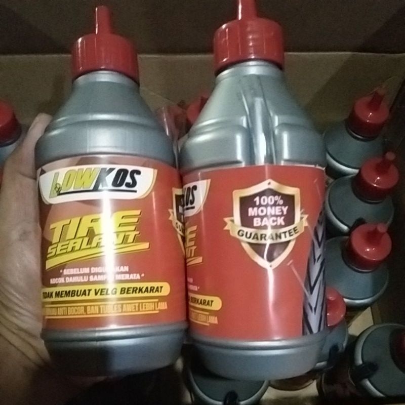 LOWKOS - 2 BOTOL CAIRAN BAN TUBLES  350ml TIRE SEALANT Anti Ranjau Paku , Tambal Otomatis