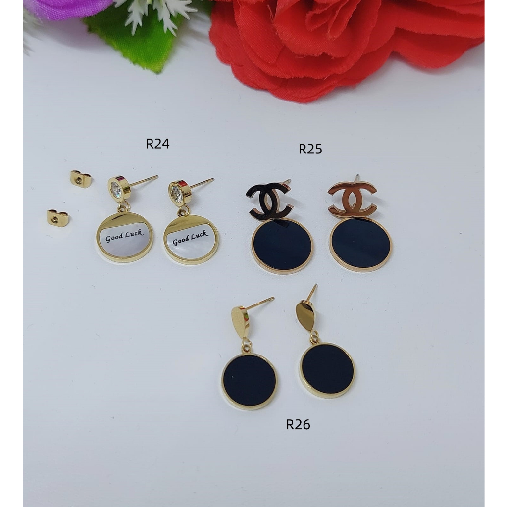 Anting Titanium Anti Karat Perhiasan Fashion R24/25/26