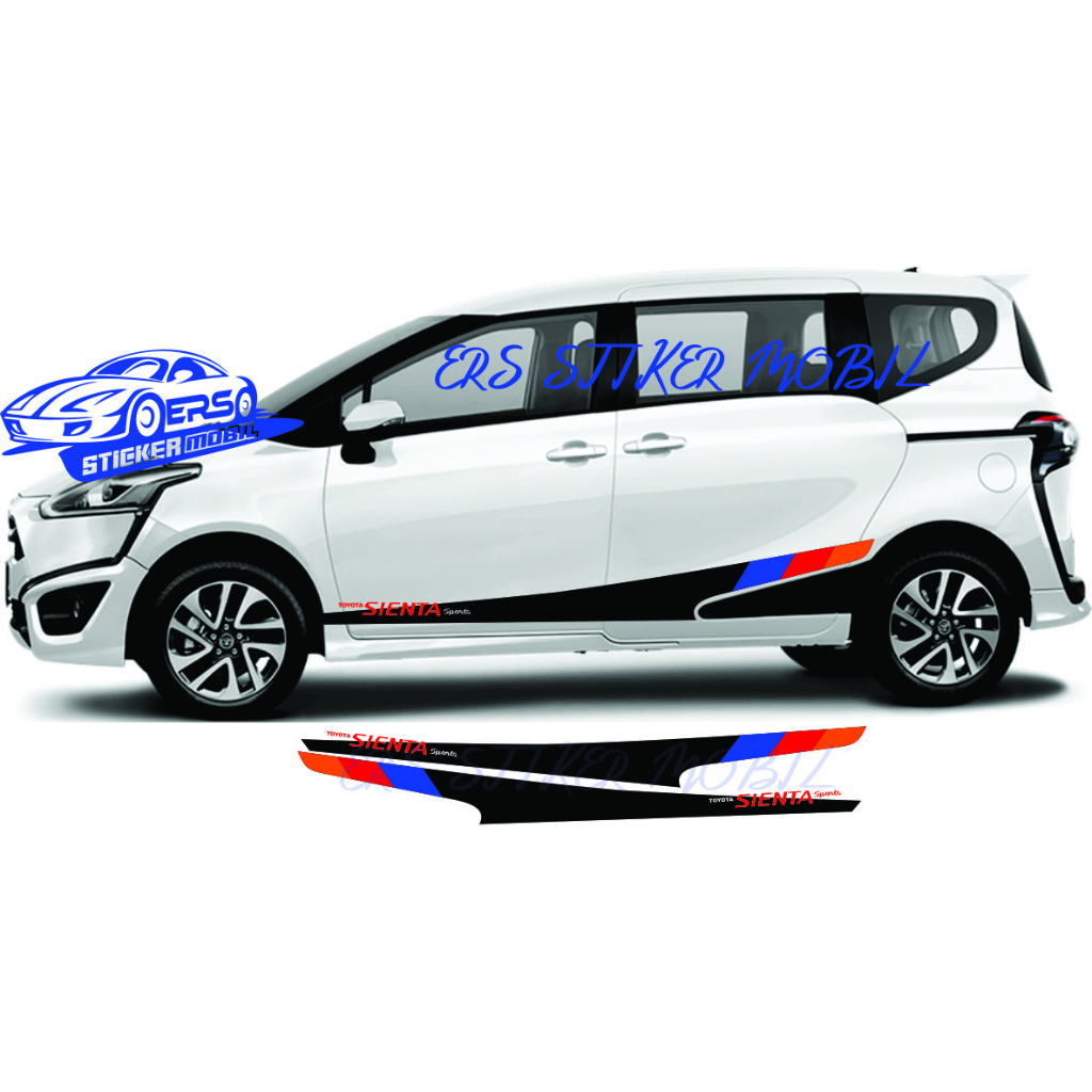 STIKER sticker  mobil toyota sienta sticker mobil toyota sienta BODY SAMPING CUTTING STIKER