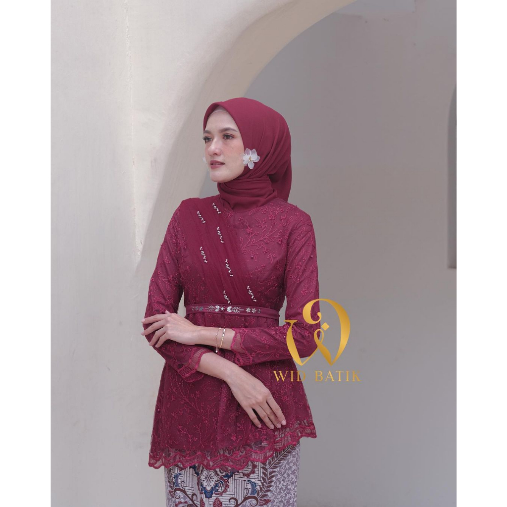 KHANSABATIK - NEW//ATASAN KEBAYA BROKAT KOMBINASI TILLE MUTIARA PAYET TUTU LAYER BAGIAN DADA KEBAYA BROKAT KONDANGAN LAMARAN WISUDA FASHION MUSLIM WANITA REMAJA DEWASA