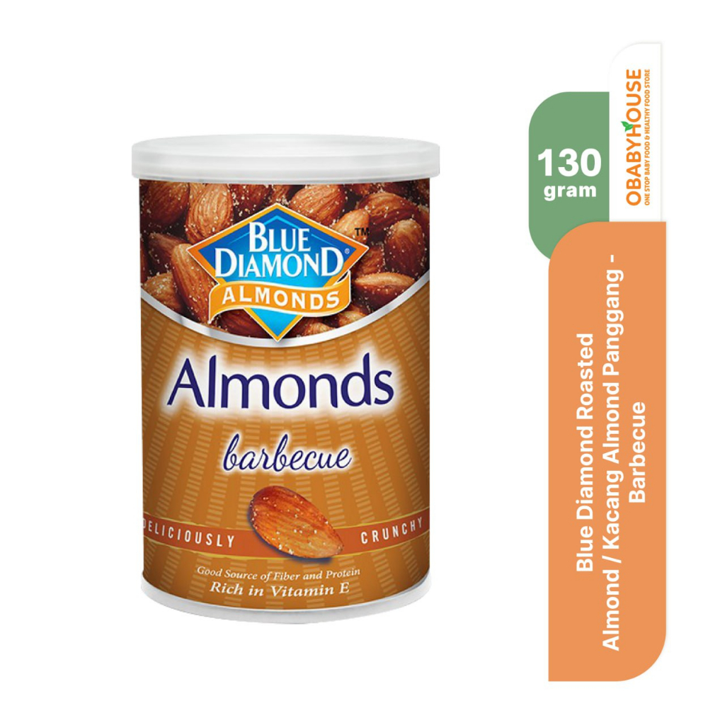 Blue Diamond Roasted Almond / Kacang Almond Panggang 130gr - Barbecue