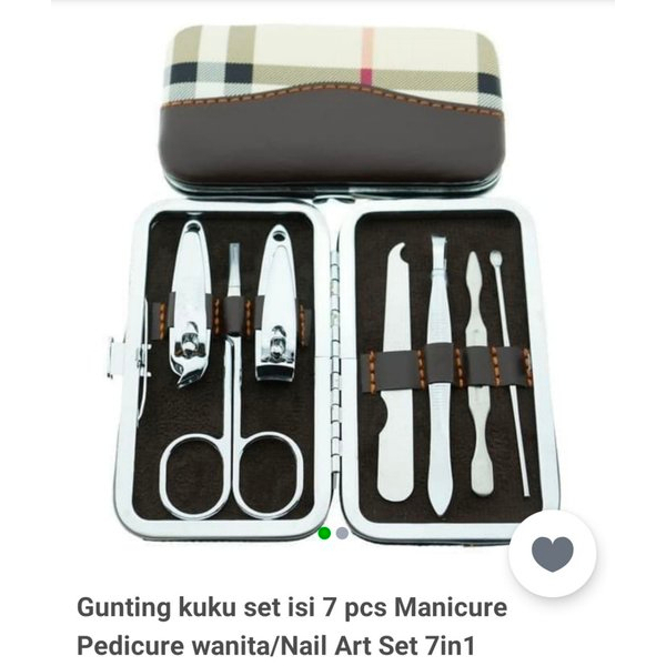 [COD] Nail Art Set Perlengkapan Manicure Pedicure 7 Pcs Gunting Kuku Kaki