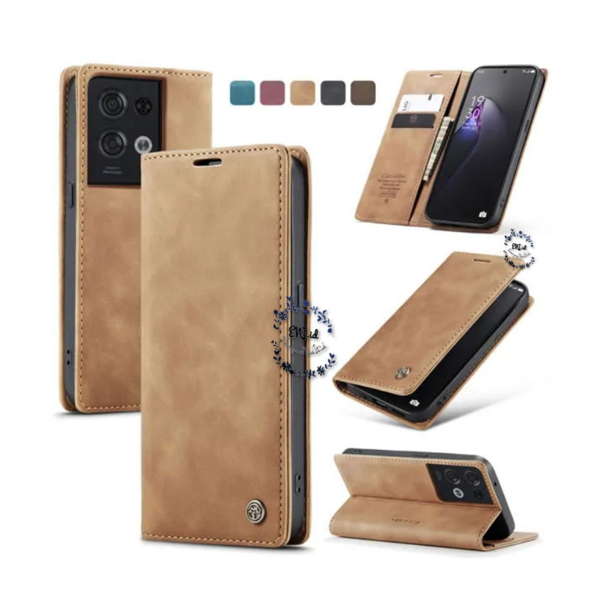 Mr - Caseme Oppo Reno 8T 5g Leather Flip Wallet Case Dompet Magnetic Cover Standing
