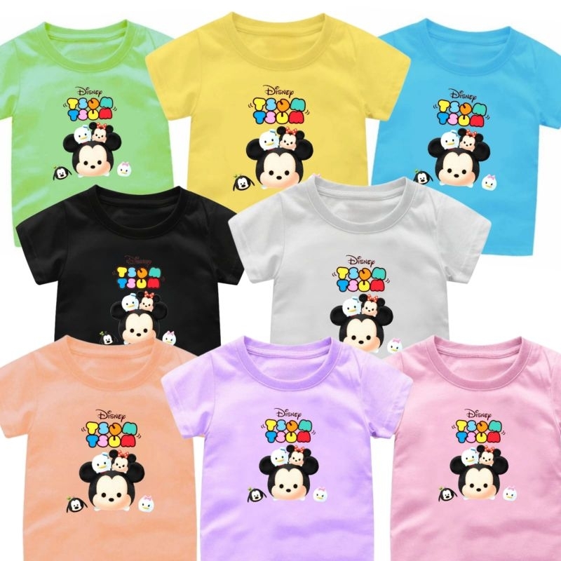 BAJU KAOS ANAK CEWEK BONEKA TSUM-TSUM 1-12 TAHUN//PAKAIAN ANAK PEREMPUAN