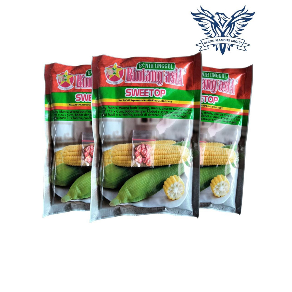 Repack 2000an Benih Bibit Jagung Manis SWEETOP (MANISE) Bintang Asia 100% Original exotic paragon talenta