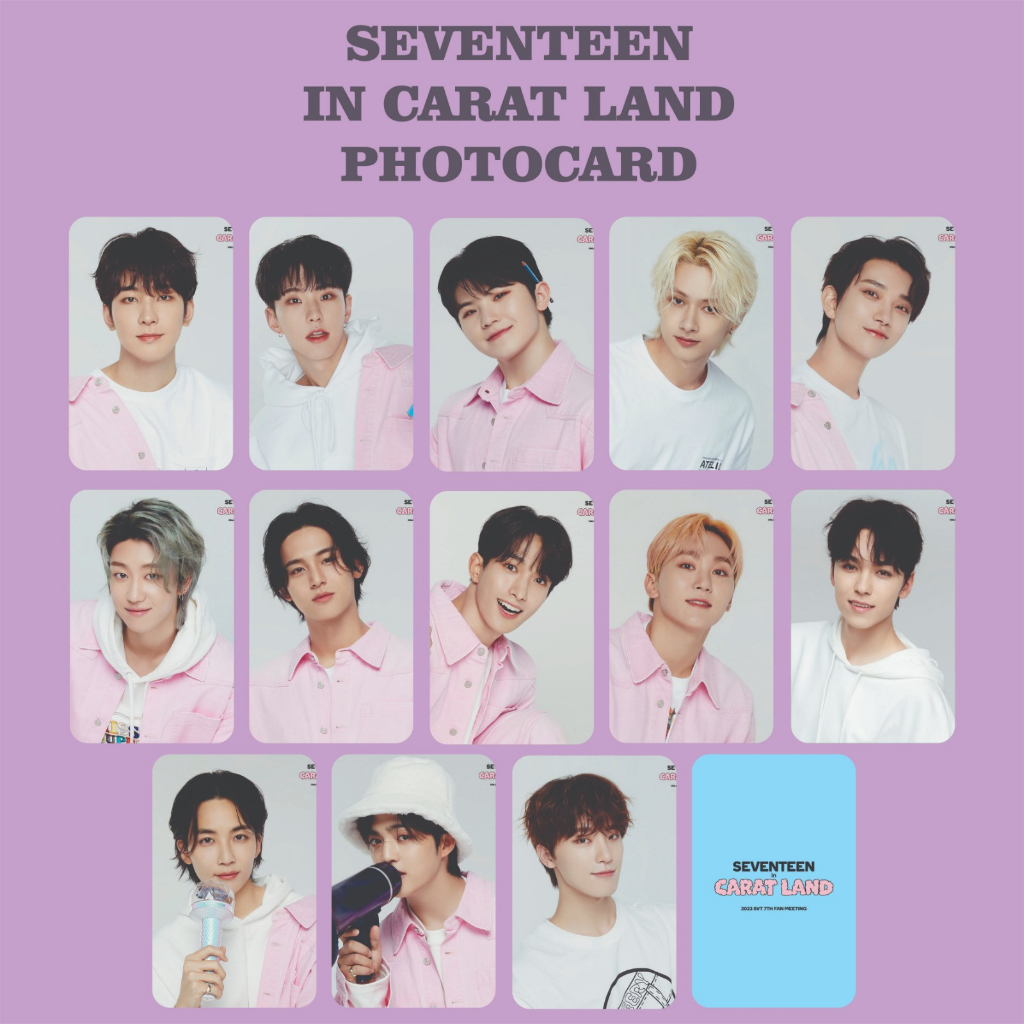 PHOTOCARD SEVENTEEN MINI ALBUM FXCK MY LIFE FULLSET