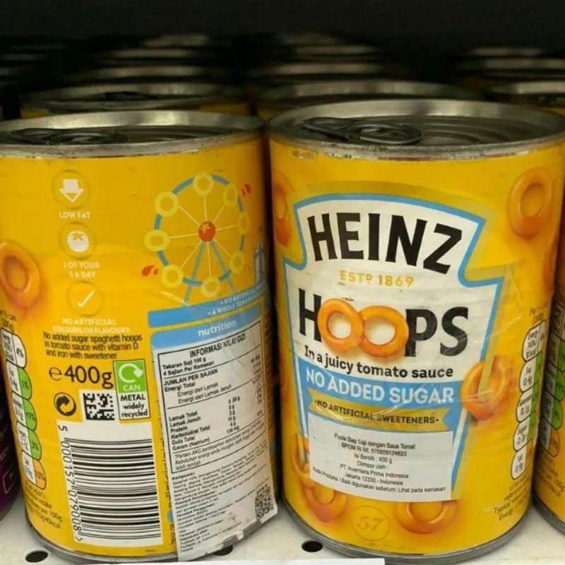 

Heinz hoops no sugar pasta