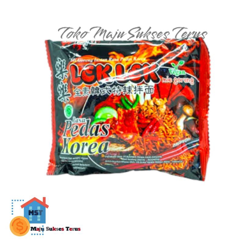 Mie Lek Lek Vegan Vegetarian 100% Halal Sup Goreng Kari Pedas Korea Tomyum