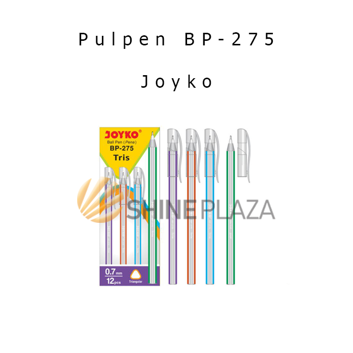 

Pulpen Pena Joyko Tris 0.7mm BP-275 - Bolpen Ball Pen Hitam Joyko