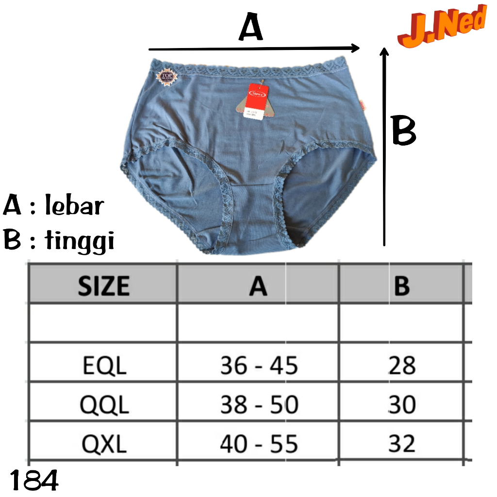 J184 CD WANITA SOREX JUMBO XXXL - XXXXXL