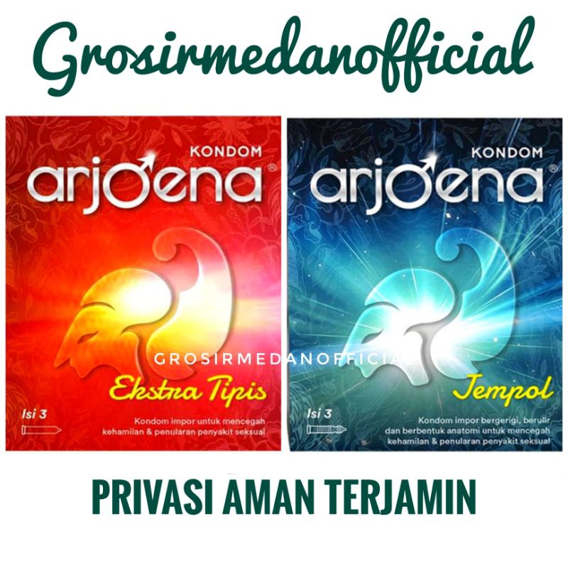 ARJOENA KONDOM ISI 3 - JEMPOL DAN EXTRA TIPIS