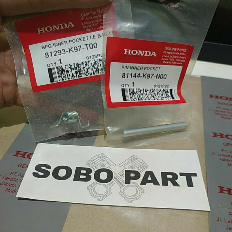 Pin Engsel Laci Dan Per Tutup Box Laci Pcx 150 160 81293K97T00 81144K97N00 81293-K97-T00 81144-K97-N