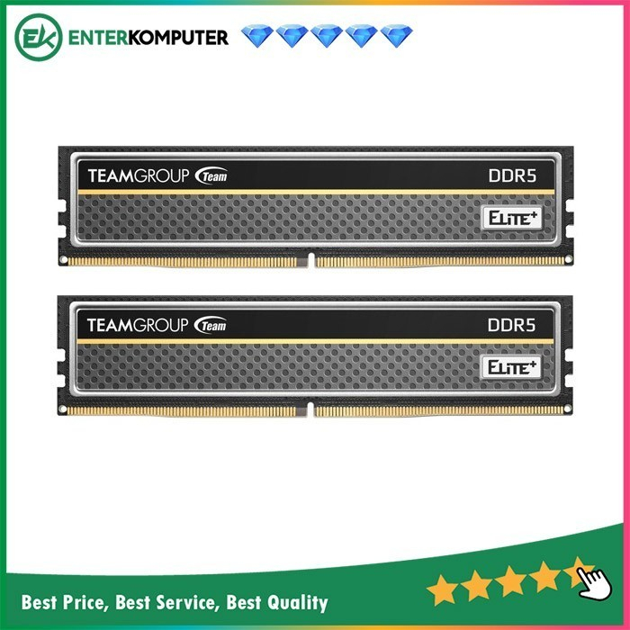 Team Elite Plus Black DDR5 PC44800 Dual Channel 32GB / RAM DDR5 32GB