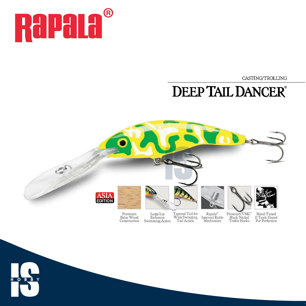 Lure Umpan Minnow Rapala Deep Tail Dancer 11cm TDD11 Limited Series
