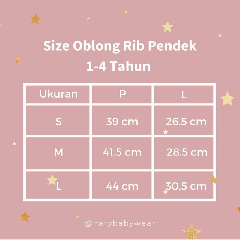 Nary Oblong Tipis Print Motif Star Oblong Lengan Pendek Baju Rumah Bayu Anak