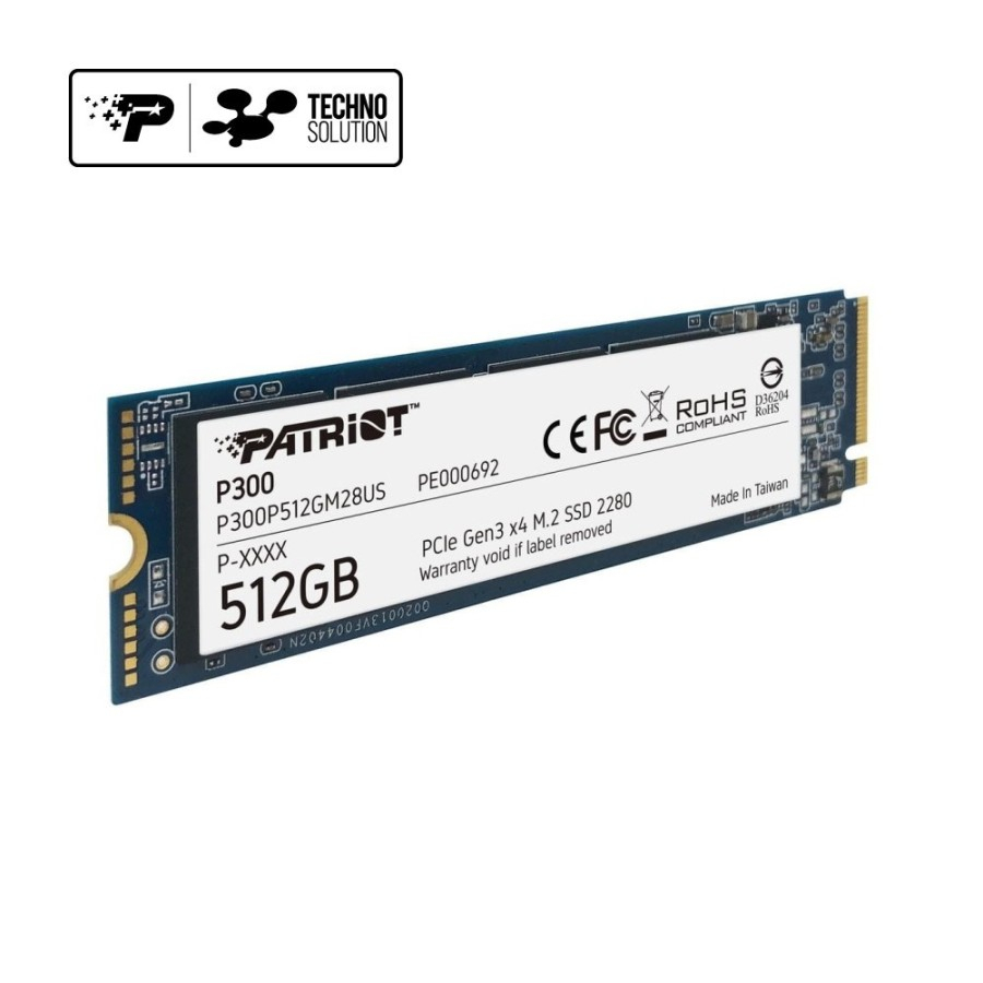 Patriot SSD P300 M.2 2280 PCI-e Gen.3 x 4 (NVMe 1.3) 512 GB