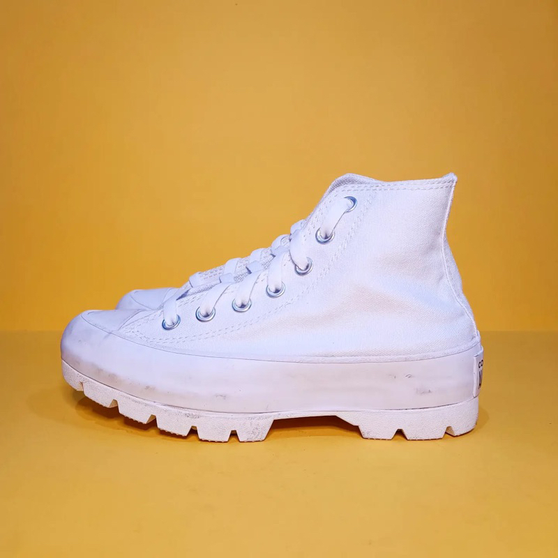 CONVERSE LUGGED HI WHITE
