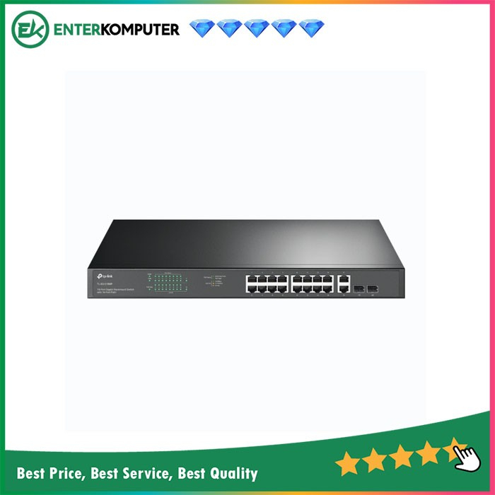 TP-Link TL-SG1218MP - 18-Port Gigabit Rackmount PoE with 16 PoE+