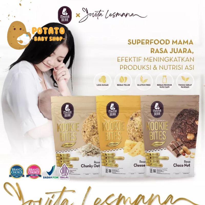 Mamabear Kookie Bites Less Sugar X Yovita Lesmana - Kukis Asi Booster