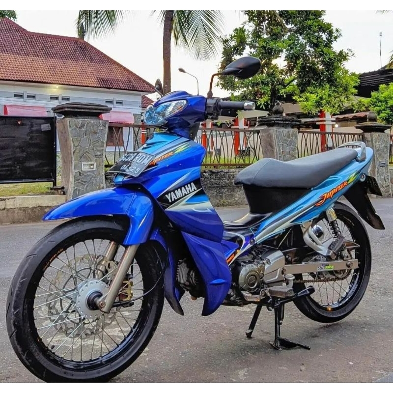 striping lis sticker standar motor yamaha ori jupiter z 2005 biru telur bebek biru muda